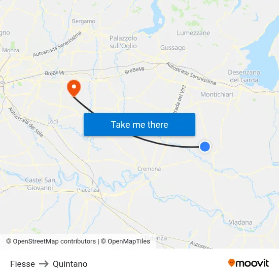 Fiesse to Quintano map