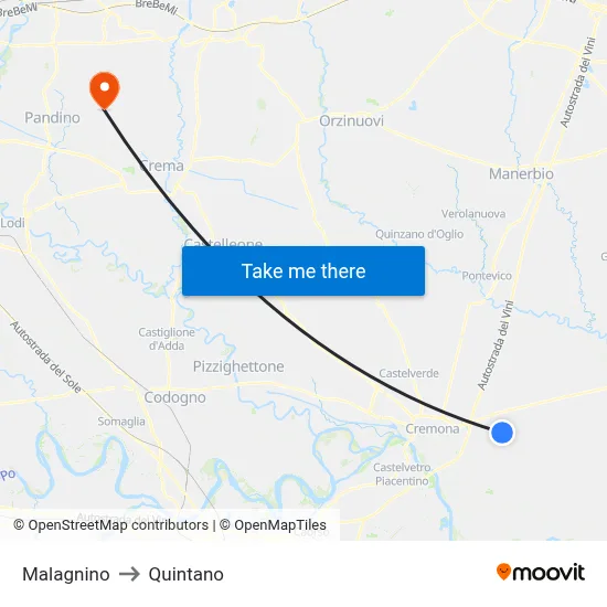 Malagnino to Quintano map