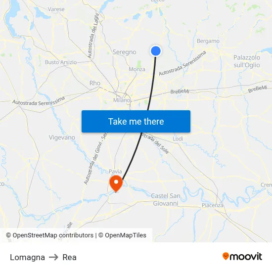 Lomagna to REA map
