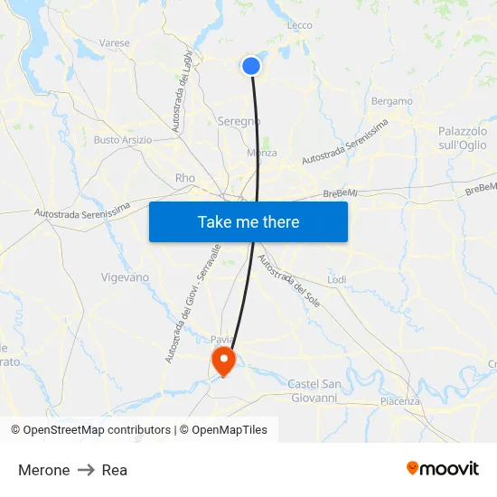 Merone to REA map