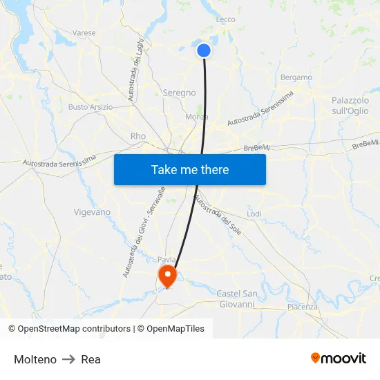 Molteno to REA map