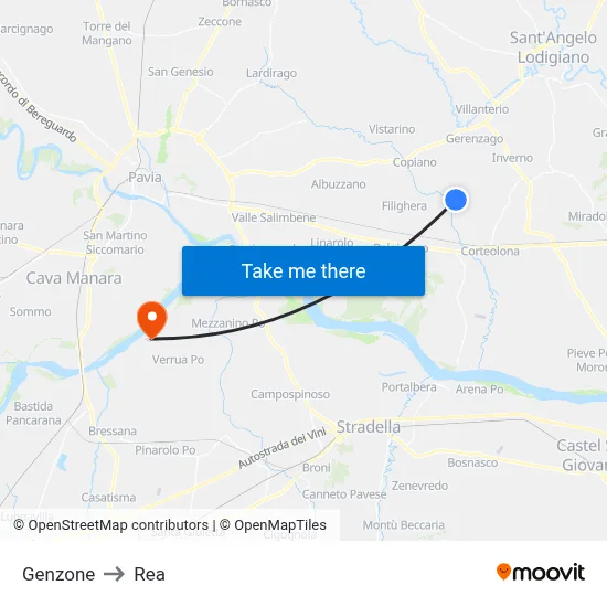 Genzone to REA map