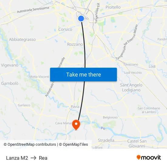 Lanza M2 to Rea map