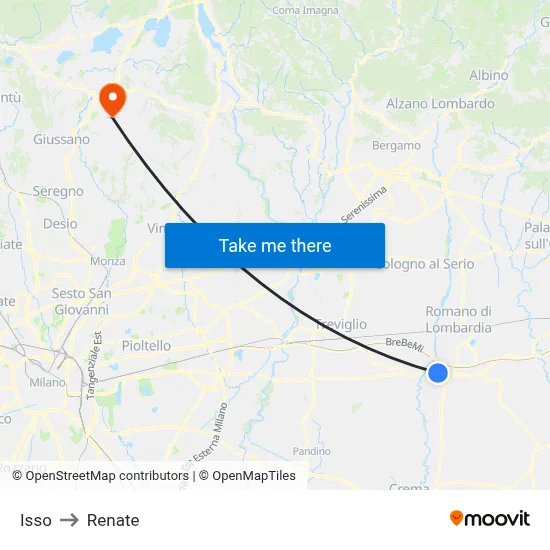Isso to Renate map