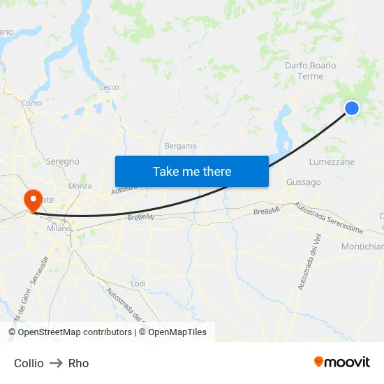 Collio to Rho map