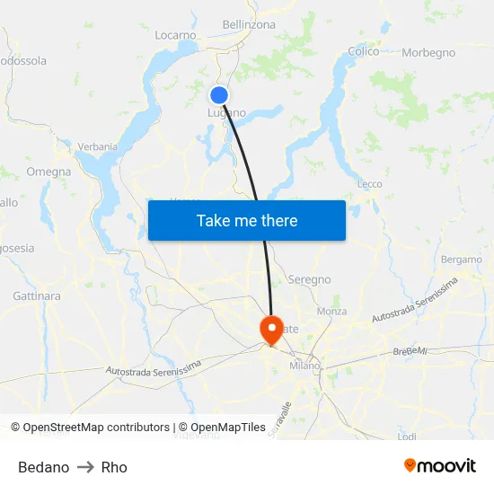 Bedano to Rho map
