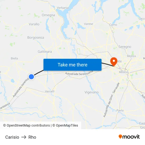 Carisio to Rho map