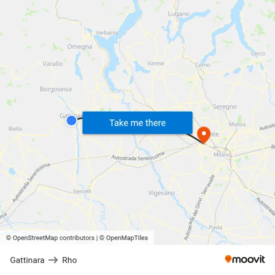 Gattinara to Rho map