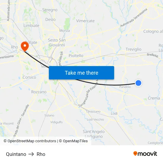 Quintano to Rho map