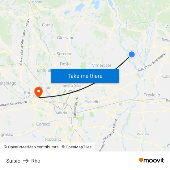 Suisio to Rho map