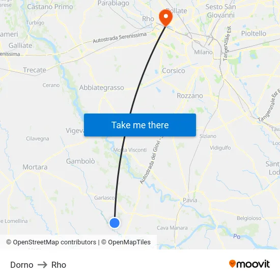 Dorno to Rho map