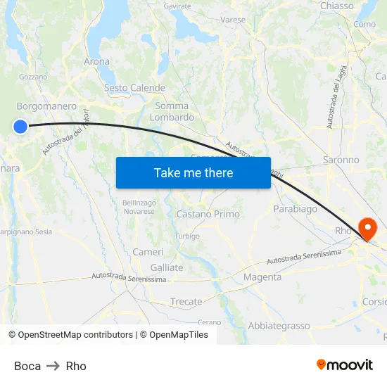 Boca to Rho map