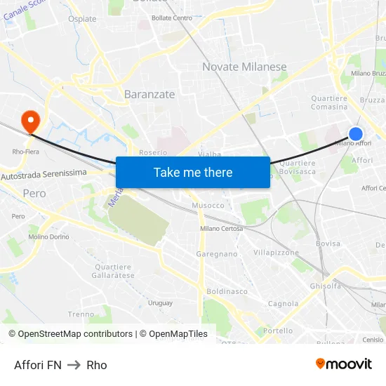 Affori FN to Rho map