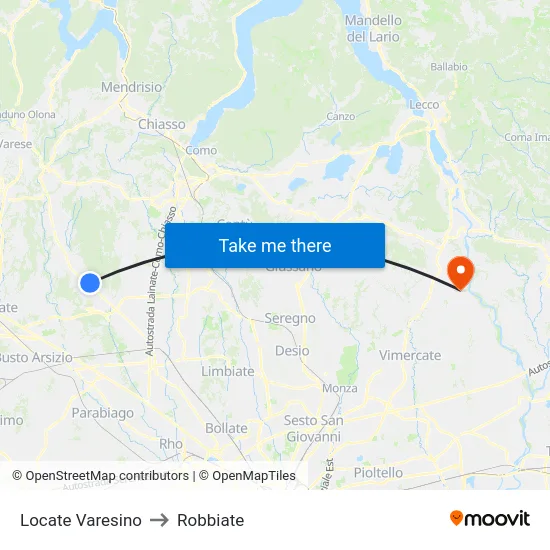 Locate Varesino to Robbiate map