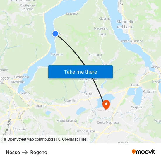 Nesso to Rogeno map