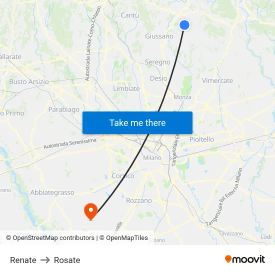 Renate to Rosate map