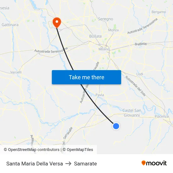 Santa Maria Della Versa to Samarate map