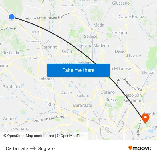 Carbonate to Segrate map