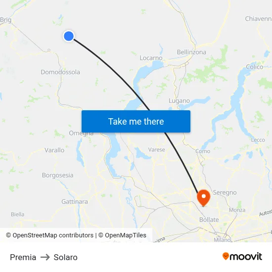 Premia to Solaro map
