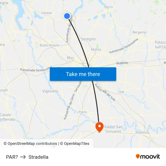 Parre to Stradella map