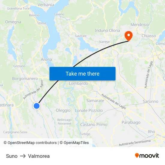 Suno to Valmorea map