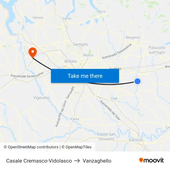 Casale Cremasco-Vidolasco to Vanzaghello map