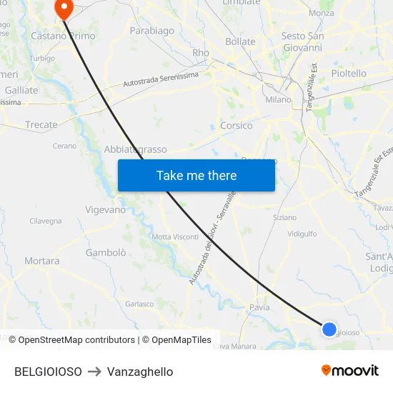 BELGIOIOSO to Vanzaghello map