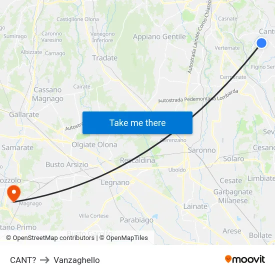 CANT? to Vanzaghello map