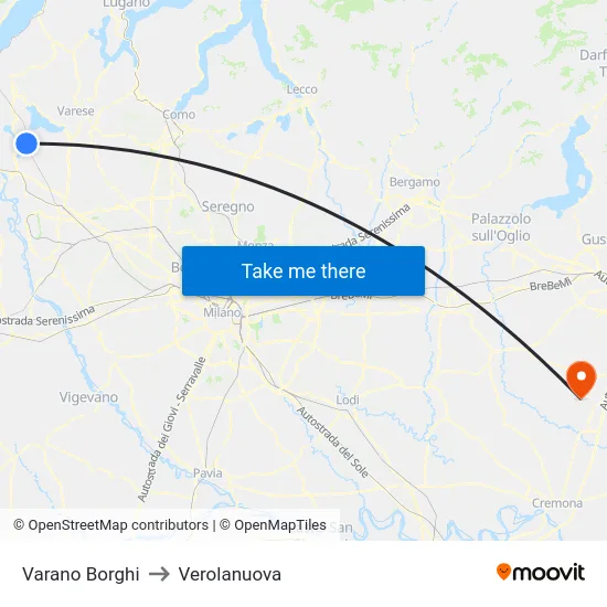 Varano Borghi to Verolanuova map