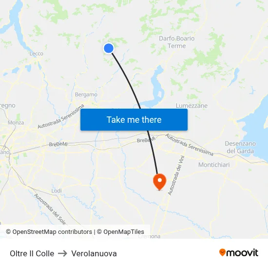 Oltre Il Colle to Verolanuova map
