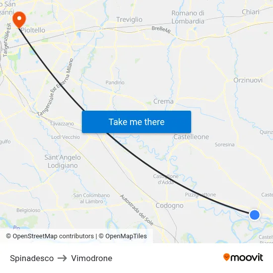 Spinadesco to Vimodrone map