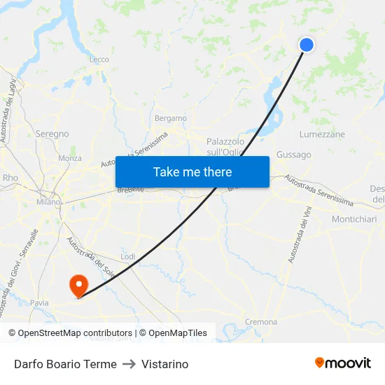 Darfo Boario Terme to Vistarino map