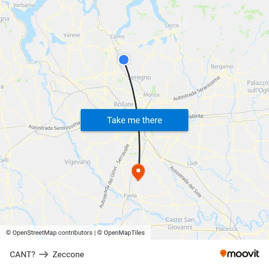 Cant? to Zeccone map