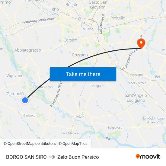 BORGO SAN SIRO to Zelo Buon Persico map