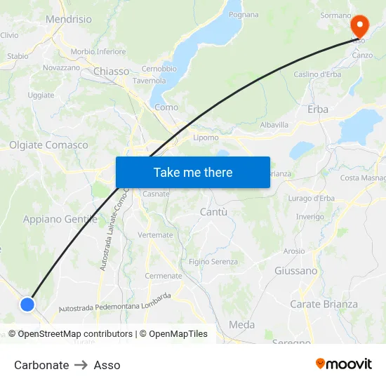 Carbonate to Asso map