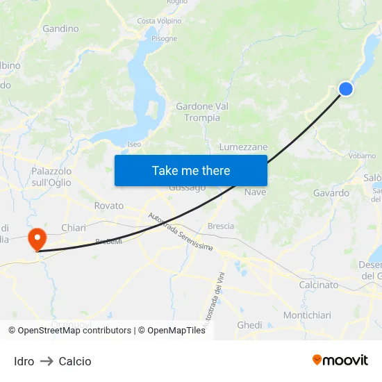 Hydro to Calcio map