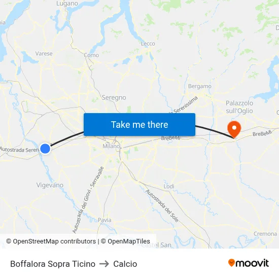 Boffalora Sopra Ticino to Soccer map