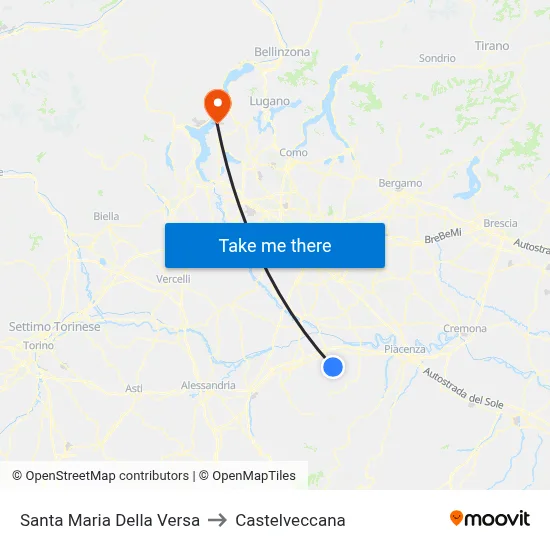Santa Maria Della Versa to Castelveccana map