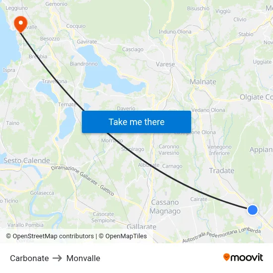 Carbonate to Monvalle map