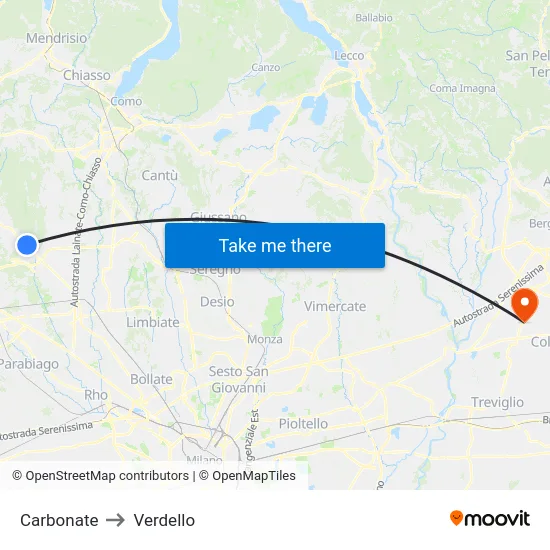 Carbonate to Verdello map
