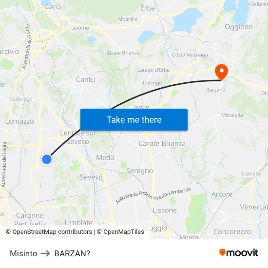 Misinto to Barzan map