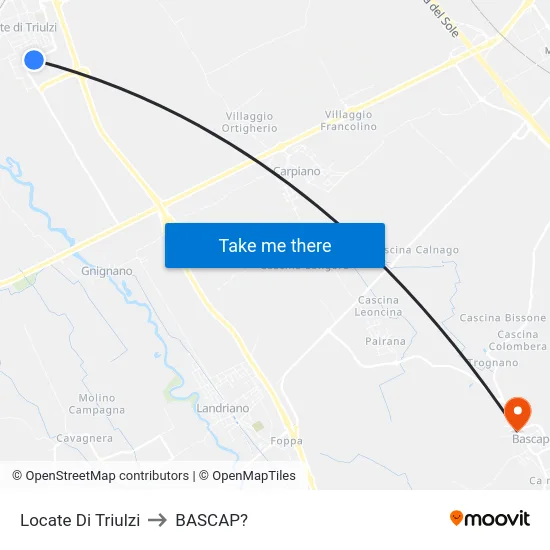 Locate Di Triulzi to BASCAP? map