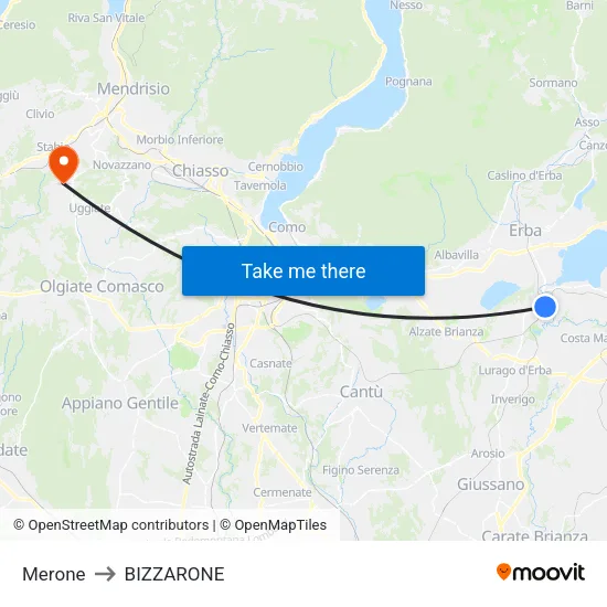 Merone to BIZZARONE map