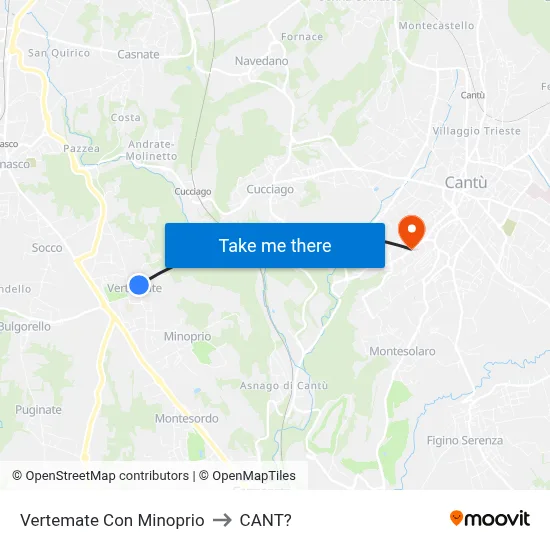 Vertemate Con Minoprio to CANT? map