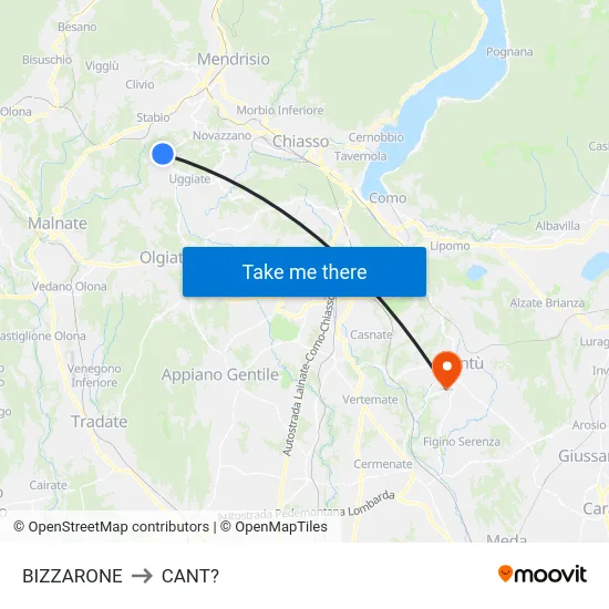 Bizzarone to Cant? map