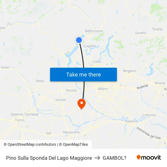 Pino Sulla Sponda Del Lago Maggiore to GAMBOL? map
