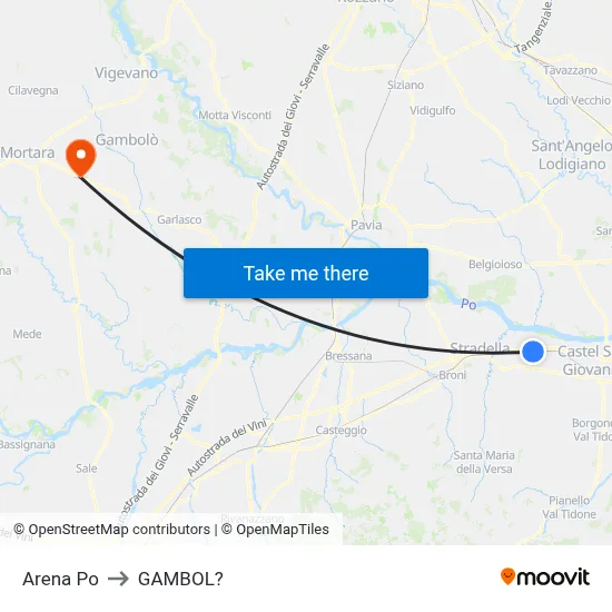 Arena Po to Gambol map