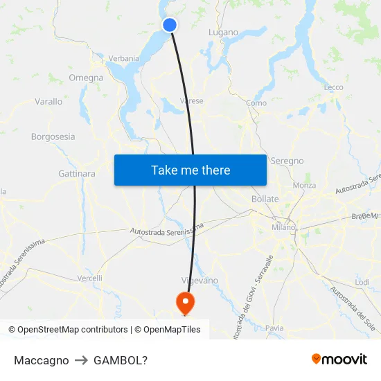 Maccagno to GAMBOL? map