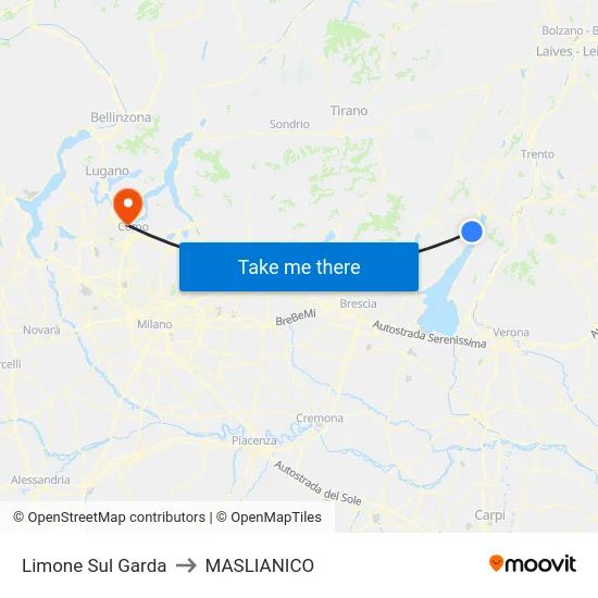 Limone Sul Garda to MASLIANICO map