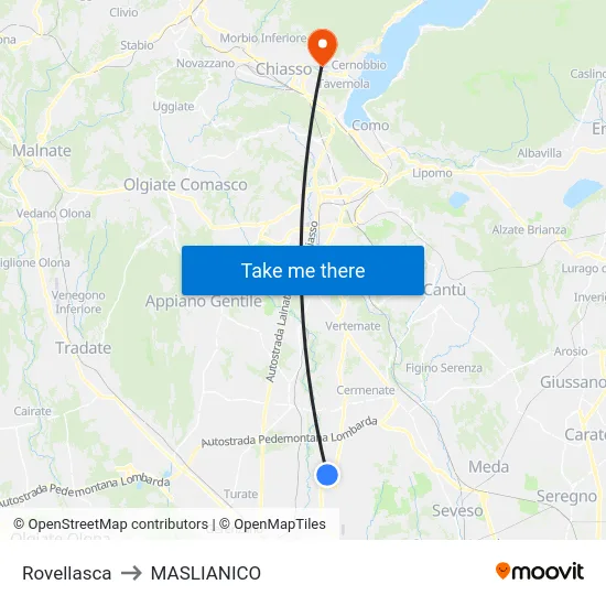 Rovellasca to MASLIANICO map